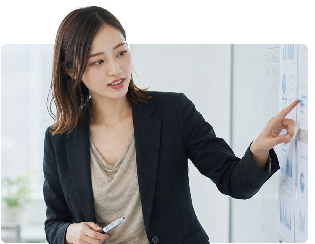 相田ちゃんが営業を支援するイメージ
